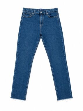Women’s GAP Denim Legging Skinny Jeans Deep Indigo Distressed Hem 8/29 Stretch